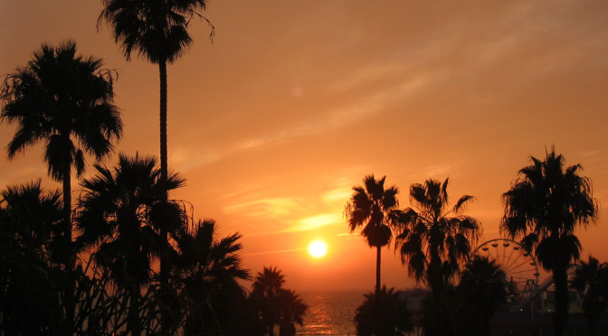 santa monica sunset